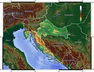 Mapa Chorvátska