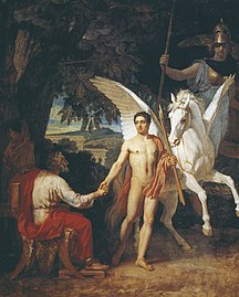 Bellerophon sent to a campaign against the Chimera, 1829