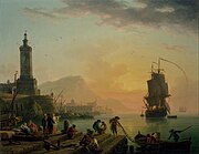 Спокој во средоземно пристаниште (1770)