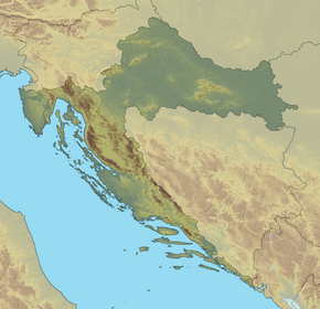 Požeška gora na karti Hrvatska
