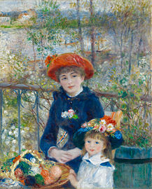 Pierre-Auguste Renoir: Dvije sestre (1881.), ulje na platnu, 100.5 cm × 81 cm