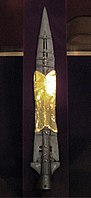 Holy Lance displayed in the Imperial Treasury at the Hofburg Palace in Vienna, Austria