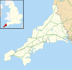 Redruth is located in Cornwall