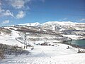 田代スキー場から見た苗場山と神楽ヶ峰