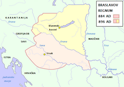 Realm under Braslav (Balaton Principality and Posavina)