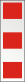 barra argentata con tre quadrati rossi