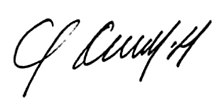 Unterschrift von General Omar Torrijos Herrera