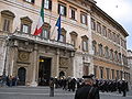 Front side of Palazzo Montecitorio.