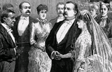 The wedding of Grover Cleveland and Frances Folsom