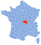 Localisation de l'Allier