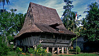 Traditional house in Nias North Sumatra
