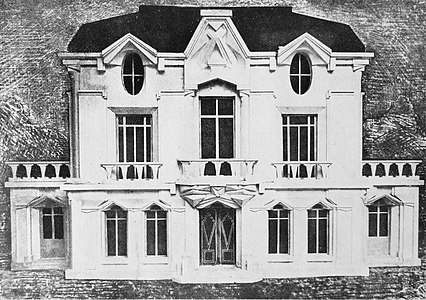 Design pentru fațada Casei Cubiste (La Maison Cubiste) de Raymond Duchamp-Villon (1912)