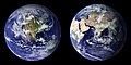 Image 32Blue Marble composite images generated by NASA in 2001 (left) and 2002 (right) (from Environmental science)