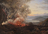 J. C. Dahl, 1826., Erupcija Vezuva, jedan od najbližih Friedrichovih sljedbenika