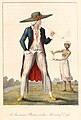 Image 50A Dutch plantation owner and female slave from William Blake's illustrations of the work of John Gabriel Stedman, published in 1792–1794. (from History of Suriname)