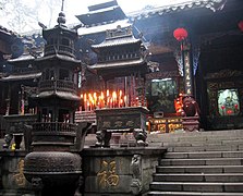 جناح معبد Shangqing (الطاوي) في تشنغدو.