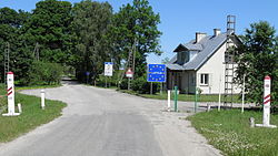 The Latvian-Lithuanian border at Nereta