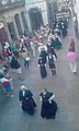 Desfile pola rúa do Vilar, Santiago de Compostela.