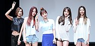 EXID at a fan meeting in 2014
