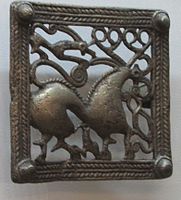 青铜扣，格鲁吉亚，公元1至4世纪