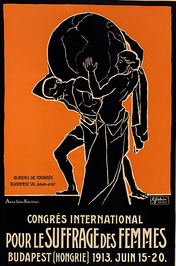 Poster for the Seventh Conference of the International Woman Suffrage Alliance