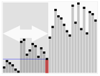 Representación gráfica do algoritmo de ordenamento quicksort