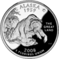 Alaska quarter dollar coin