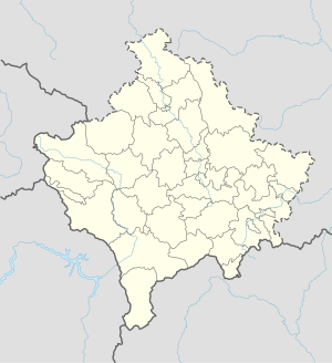 Приштина. Карта розташування: Косово
