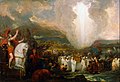 Image 19Joshua passing the River Jordan with the Ark of the Covenant, by Benjamin West (from Wikipedia:Featured pictures/Culture, entertainment, and lifestyle/Religion and mythology)