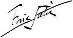 Erik Satie aláírása