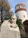 Bust of Alliluyeva on her tombstone