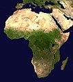 Сателитска слика на Африка.