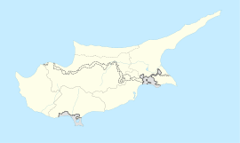 Poloha mesta v rámci Cypru