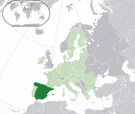 Розташування Іспанії