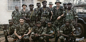 Элитные бойцы армии Сьерра-Леоне и наёмники