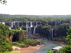 Az Iguazú-vízesés a brazíliai oldalról nézve