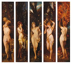 Hans Makart, The Five Senses, 1872/1879