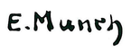 Edvard Munch, podpis