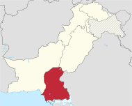 ایالت سند در نقشهٔ پاکستان