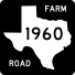 Texas farm to market road route marker