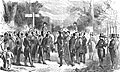 Arrivée de Léopold Ier à la frontière belge le 17 juillet 1831