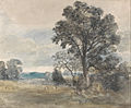„Peizažas prie Rytų Bergholto“ (akvarelė, 1805, Jeilio Britų meno centras, Jeilio universitetas)