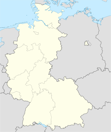 Чемпіонат світу з футболу 1974. Карта розташування: ФРН і Західний Берлін