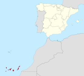 Lega Kanarskih otokov glede na Španijo