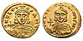 Leo III. a Konštantín V., zlaté solidy