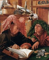 Two tax collectors (c. 1540), National Gallery, London