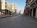 Amman Street in Nablus is deserted due to the mandatory quarantine