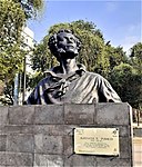 Monument to Aleksandr Pushkin in Pushkin Park in Mexico City
