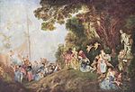 『シテール島の巡礼』 ヴァトー 1721 128×193cm 画布、油彩 ルーヴル美術館
