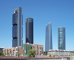 Madrid felhőkarcolói